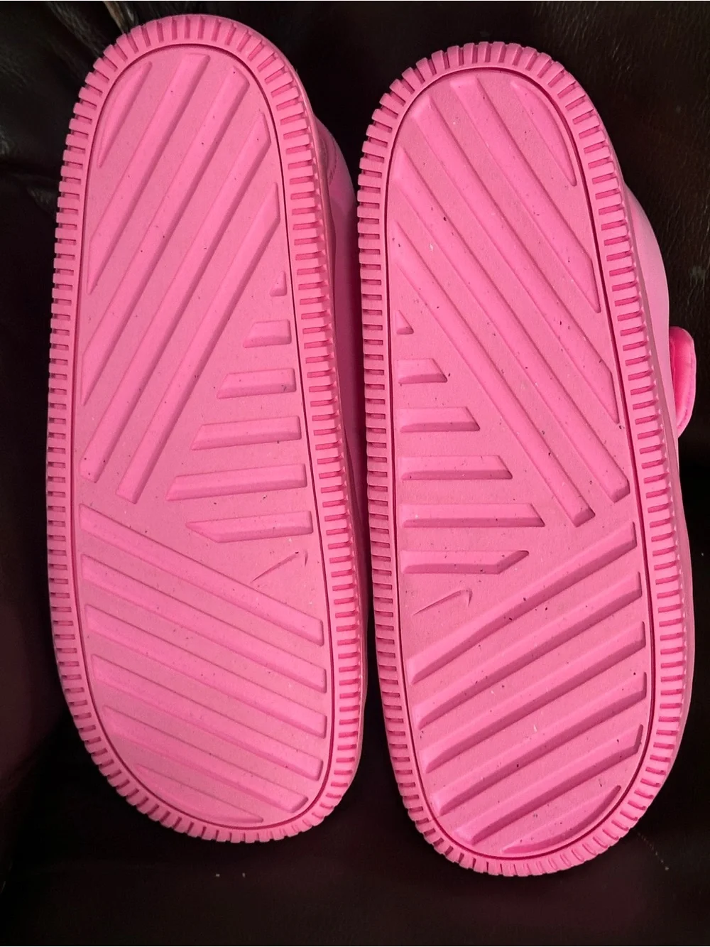 Nike Calm Sandal Hyper Pink Metallic Silver Women's FJ6043-600 Sz 10